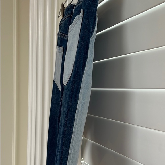 Hollister Blue Ankle Cropped Jeans with Sporty Accents - Picture 7 of 7